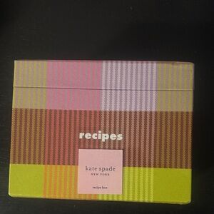 Kate Spade Colorful Striped Recipe Box